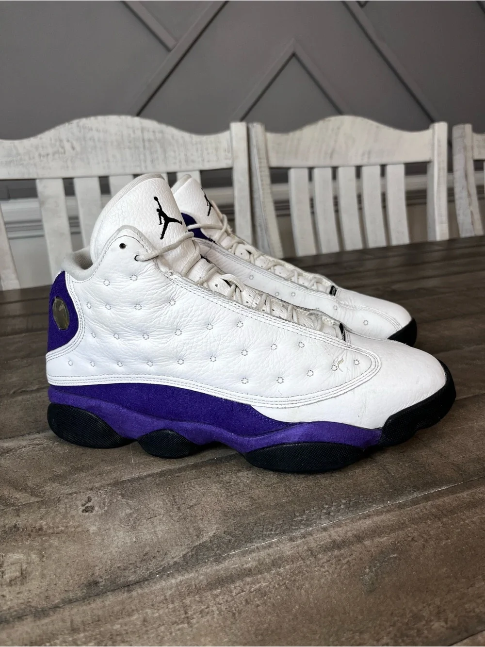 Nike Air Jordan 13 Lakers Purple OG Sneakers Size 10.5